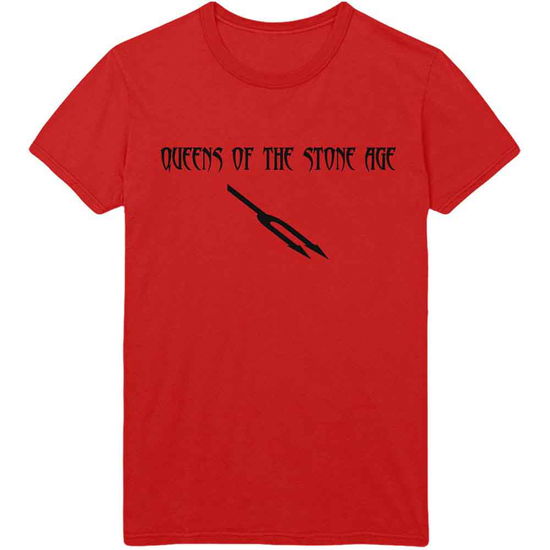 Cover for Queens Of The Stone Age · Queens Of The Stone Age Unisex T-Shirt: Deaf Songs (Red) (T-shirt) [size S] [Red - Unisex edition] (2019)