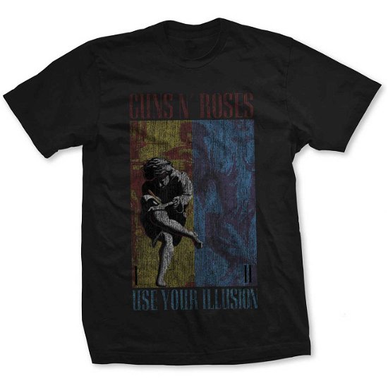 Cover for Guns N Roses · Guns N' Roses Unisex T-Shirt: Use Your Illusion (T-shirt) [size XXL] [Black - Unisex edition]