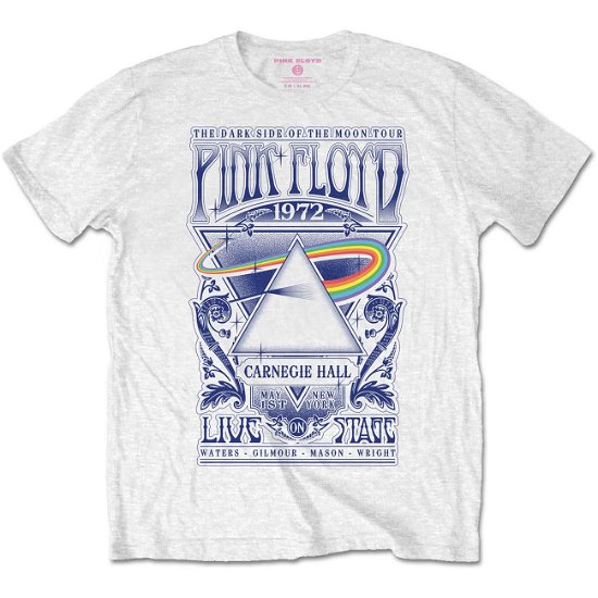 Pink Floyd Unisex T-Shirt: Carnegie Hall Poster - Pink Floyd - Fanituote -  - 5056561043722 - 