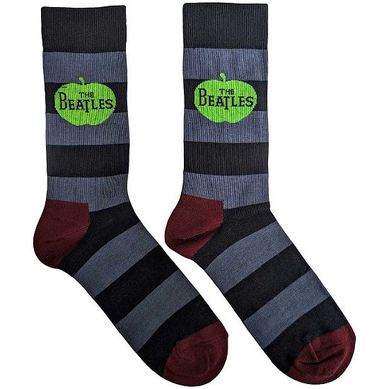 Cover for The Beatles · The Beatles Unisex Ankle Socks: Apple &amp; Stripes (UK Size 6 - 11) (CLOTHES)