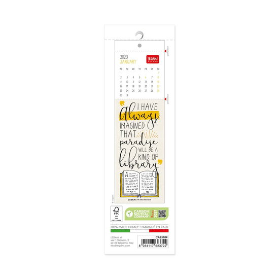 Legami · Bookmark Calendar Book Lover's Calendar 2023 (Kalender) (2022)
