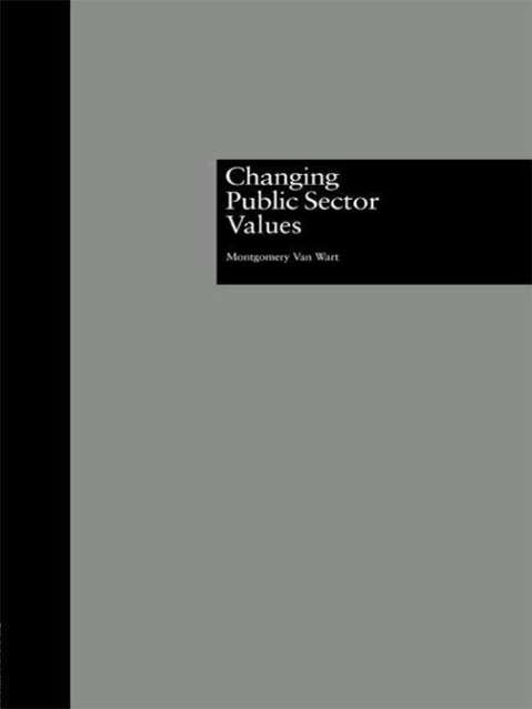 Cover for Montgomery Van Wart · Changing Public Sector Values (Paperback Book) (1998)