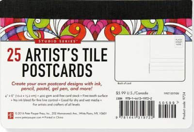 Artist Tile Postcards - Inc Peter Pauper Press - Livros - Peter Pauper Press - 9781441319722 - 1 de outubro de 2015