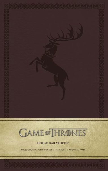 Game of Thrones: House Baratheon Hardcover Ruled Journal - Game of Thrones - . Hbo - Bøger - Insight Editions - 9781608873722 - 22. april 2014