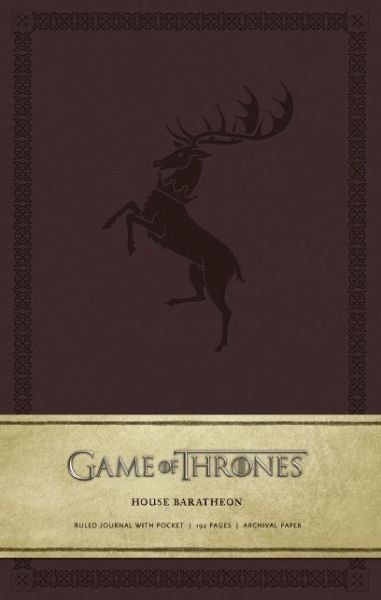 Game of Thrones: House Baratheon Hardcover Ruled Journal - Game of Thrones - . Hbo - Kirjat - Insight Editions - 9781608873722 - tiistai 22. huhtikuuta 2014