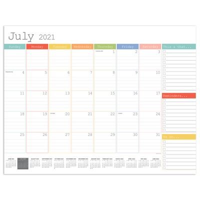 Cover for Tf Publishing · Cal 2022- Rainbow Blocks Academic Year Desk Pad (Calendar) (2021)
