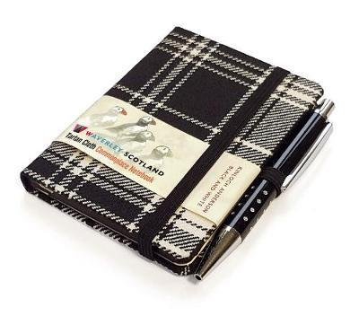 Cover for Waverley S.T. (S): Black &amp; White Mini with Pen Pocket Genuine Tartan Cloth Commonplace Notebook (Hardcover Book) (2017)