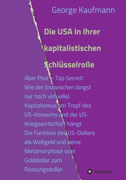 Die USA in ihrer kapitalistisc - Kaufmann - Livres -  - 9783746931722 - 17 avril 2018