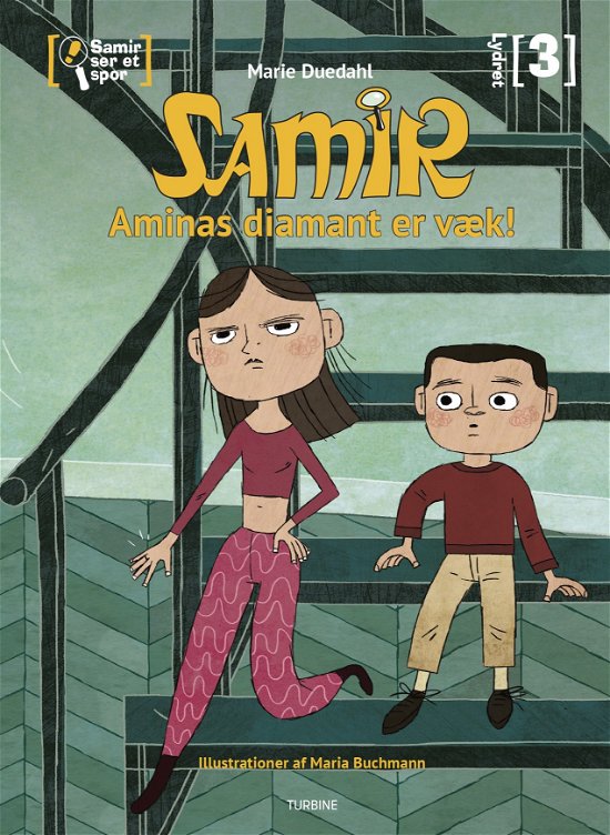 Cover for Marie Duedahl · Lydret: Samir ser et spor - Aminas diamant er væk (Hardcover Book) [1º edição] (2020)