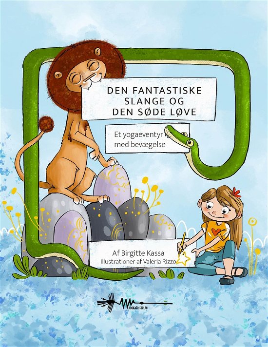 Cover for Birgitte Kassa Bjerge · Yogaeventyr med Bevægelse: Den fantastiske slange og den søde løve (Gebundenes Buch) [2. Ausgabe] (2023)