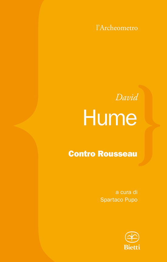 Cover for David Hume · Contro Rousseau (Book)