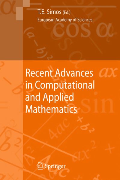 Theodore E Simos · Recent Advances in Computational and Applied Mathematics (Paperback Book) (2014)