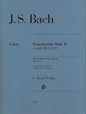 Bach, Johann Sebastian - French Suite II c minor BWV 813 - Johann Sebastian Bach - Bøger - Henle, G. Verlag - 9790201816722 - 14. januar 2022