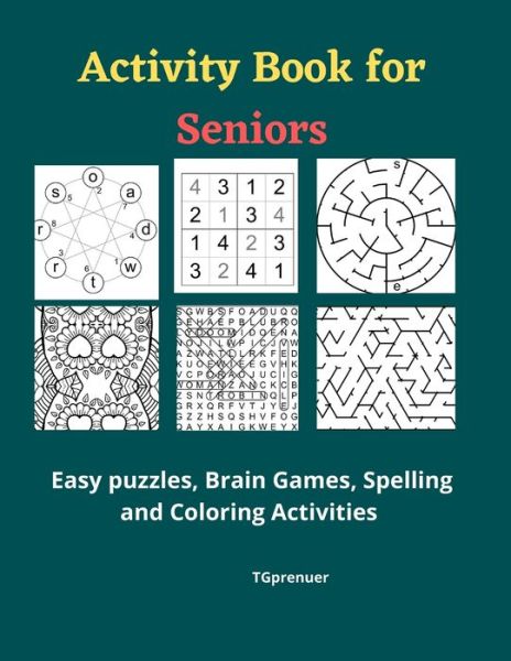 Cover for Tg Prenuer · Activity Book for Seniors (Pocketbok) (2021)