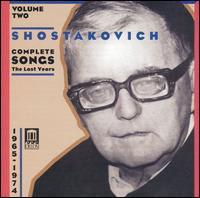 Complete Songs Vol.2 - D. Shostakovich - Musik - DELOS - 0013491330723 - 27 augusti 2002