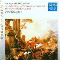 Cover for Handel · Handel-blasersonaten-camerata Koln (CD)