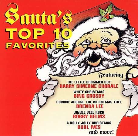 Cover for Santa's Top 10 Favorites / Var (CD) (1998)