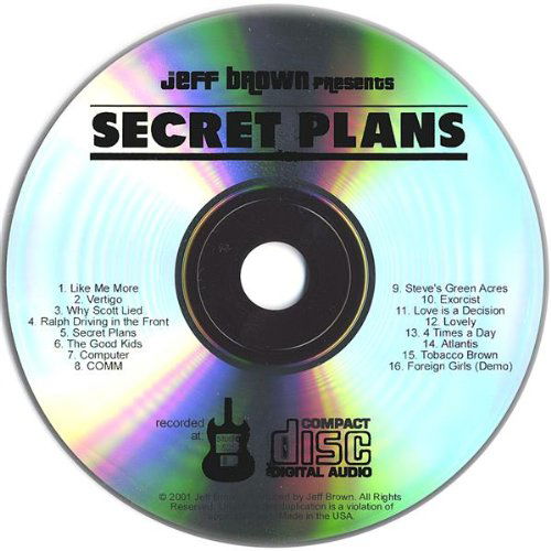 Secret Plans - Jeff Brown - Muzyka - Jeff Brown - 0634479869723 - 18 czerwca 2002