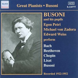 Busoni & Pupils - F. Busoni - Music - NAXOS - 0636943177723 - November 4, 2004