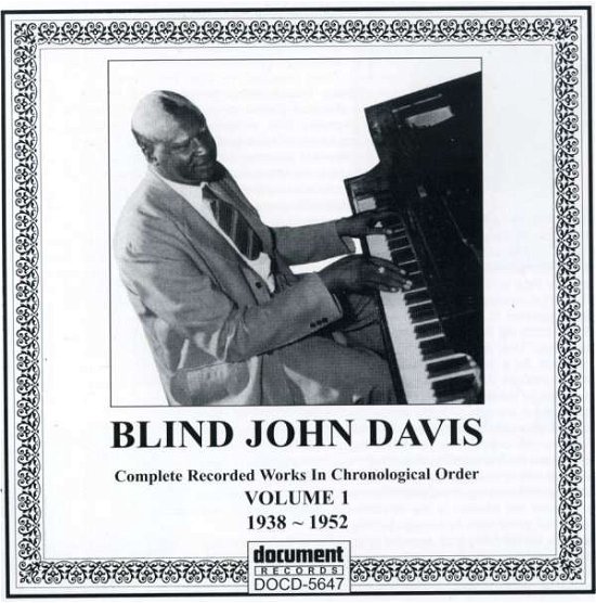 Cover for Blind John Davis · Vol 1 1938 - 1952 (CD) (2022)