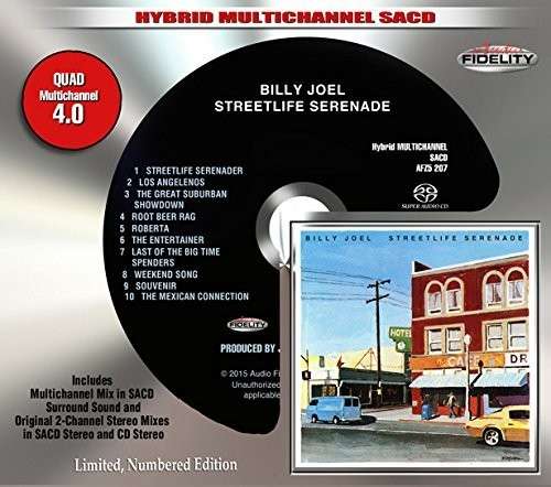 Streetlife Serenade (Limited Numbered Edition) (Hybrid-sacd) - Billy Joel - Musiikki - AUDIO FIDELITY - 0780014220723 - maanantai 29. huhtikuuta 2019