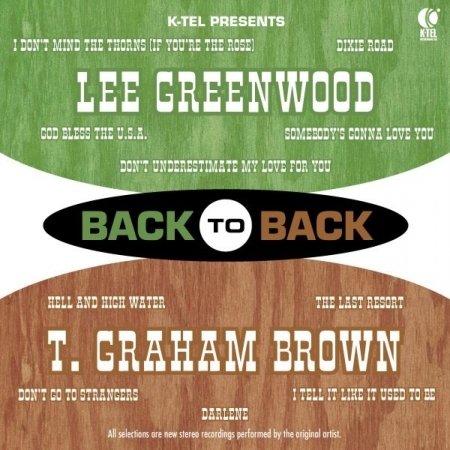 Lee Greenwood & T. Graham Brown · Back to Back - Lee Greenwood & T. Graham Brown (CD)