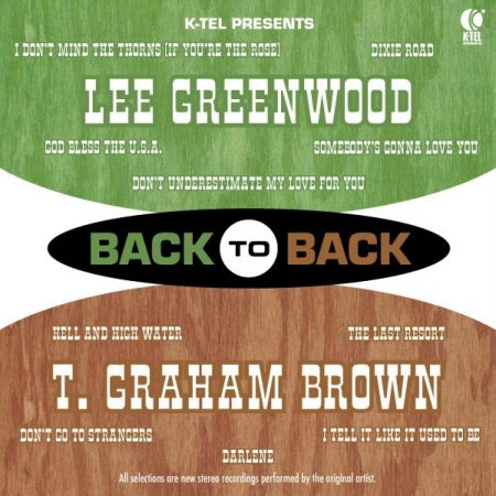 Cover for Lee Greenwood &amp; T Graham Brown · Back To Back - Lee Greenwood &amp; T Graham Brown (CD)