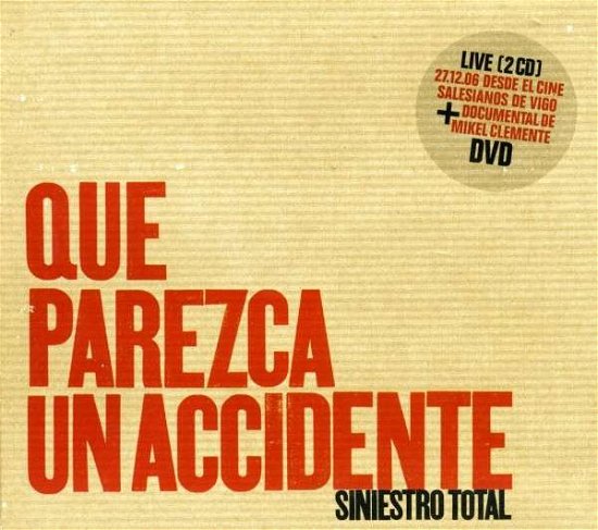 Cover for Siniestro Total · Que Parezca Un Accidente (CD) (2015)