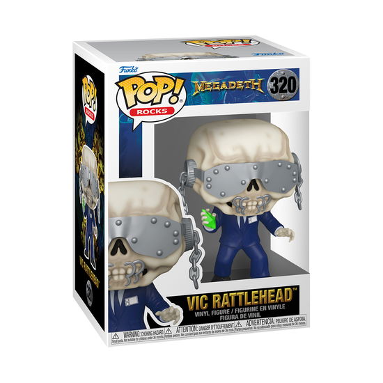 Megadeath - Vic Rattlehead - Funko Pop! Rocks: - Produtos - Funko - 0889698657723 - 9 de março de 2023