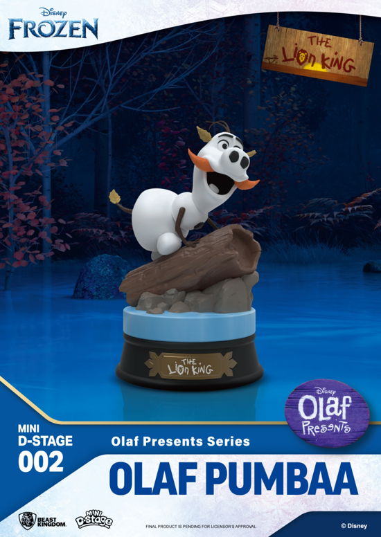 Disney Olaf Presents Olaf Pumbaa Minidstage Figure - Disney - Merchandise - BEAST KINGDOM - 4711203451723 - 20. august 2023