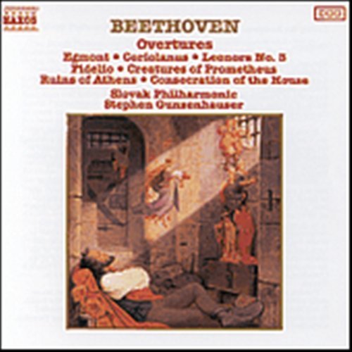 BEETHOVEN: Overtures Vol.1 - Gunzenhauser / Slowak. Phil. Or. - Musiikki - Naxos - 4891030500723 - torstai 21. maaliskuuta 1991