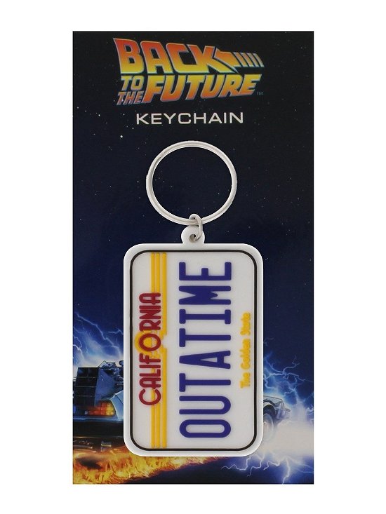 BACK TO THE FUTURE - Rubber Keychain - License Pla - Back To The Future: Pyramid - Mercancía -  - 5050293385723 - 7 de febrero de 2019
