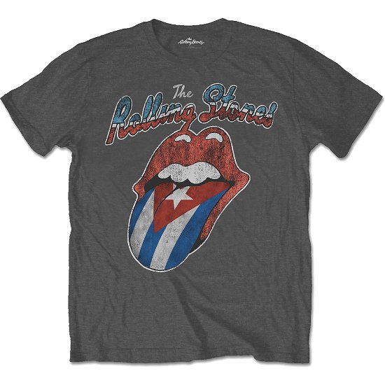 Cover for The Rolling Stones · The Rolling Stones Unisex T-Shirt: Rocks Off Cuba (T-shirt) [size S] [Grey - Unisex edition]