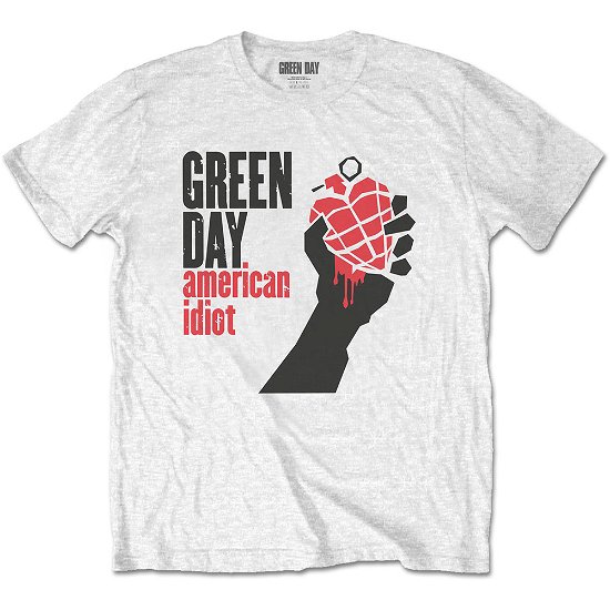 Cover for Green Day · Green Day Unisex T-Shirt: American Idiot (T-shirt) [size M] [White - Unisex edition]