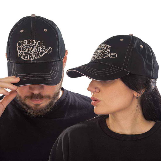 Cover for Creedence Clearwater Revival · Creedence Clearwater Revival Unisex Baseball Cap: Logo (TØJ) [Black - Unisex edition]