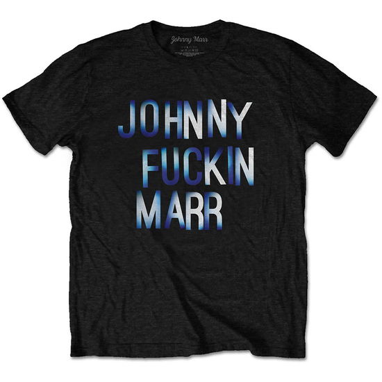 Cover for Johnny Marr · Johnny Marr Unisex T-Shirt: JFM (Black) (T-shirt) [size S] [Black - Unisex edition] (2021)