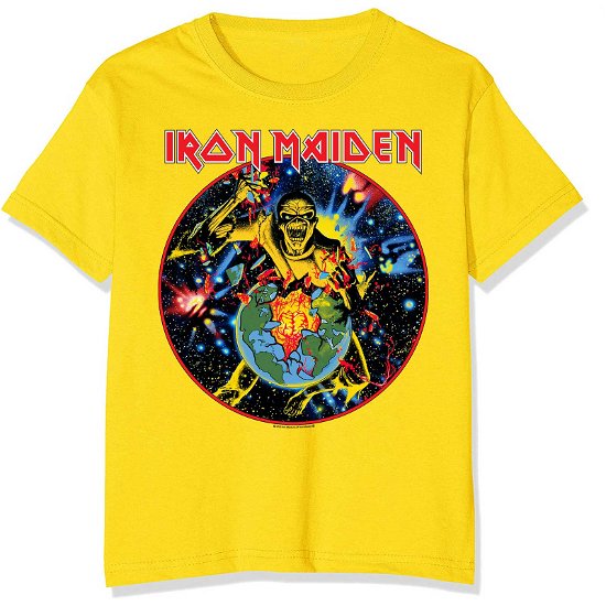 Iron Maiden Unisex T-Shirt: World Piece Tour Circle - Iron Maiden - Merchandise -  - 5056561075723 - 