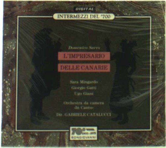 Cover for Sarro / Catalucci / in Canto Chamber Orch · L'impresario Delle Canarie (CD) (1994)
