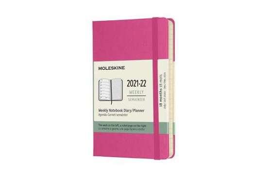 Cover for Moleskine · Moleskine 2022 18-Month Weekly Pocket Hardcover Notebook: Bougainvillea Pink (Bog) (2021)