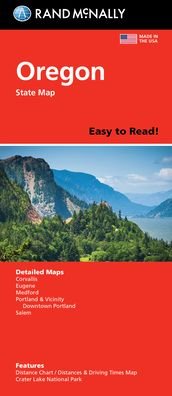 Cover for Rand Mcnally · Rand McNally Easy to Read: Oregon State Map (Paperback Book) (2022)