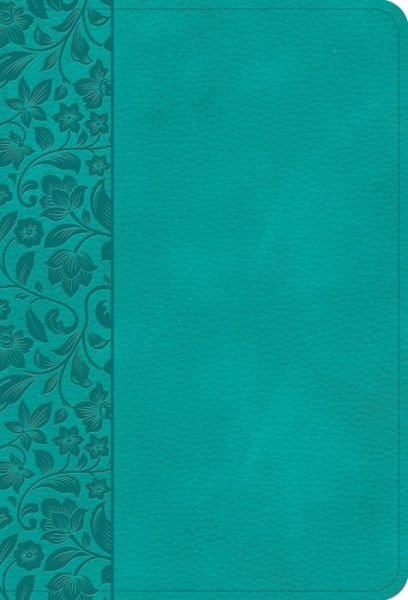 Cover for Holman Bible Publishers · NASB Large Print Compact Reference Bible, Teal Leathertouch (Läderbok) (2022)