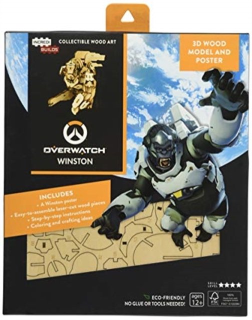 IncrediBuilds: Overwatch: Winston 3D Wood Model and Poster - Incredibuilds - Insight Editions - Bøger - Insight Editions - 9781682982723 - 1. marts 2019