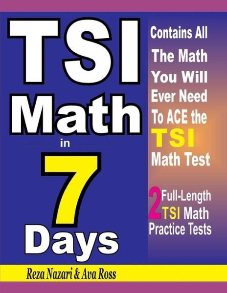 Cover for Ava Ross · Tsi Math in 7 Days (Paperback Book) (2018)