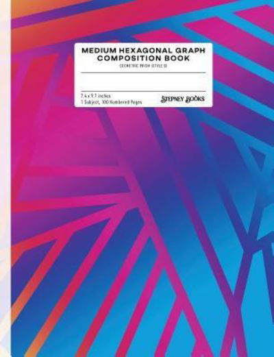 Medium Hexagonal Graph Composition Book - Stepney Books - Books - Independently Published - 9781791569723 - December 12, 2018