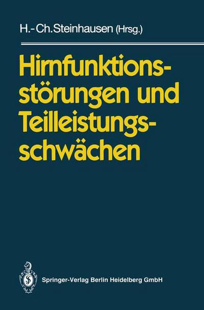 Cover for Hans-christoph Steinhausen · Hirnfunktionsstoerungen Und Teilleistungsschwachen (Paperback Book) [1992 edition] (1992)