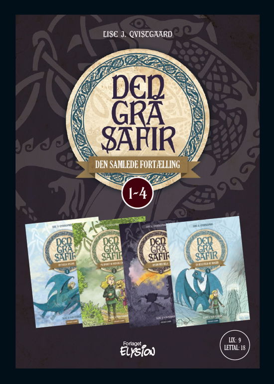 Cover for Lise J. Qvistgaard · Den Grå Safir: Den Grå Safir 1-4 - samlebind (Innbunden bok) [1. utgave] (2019)