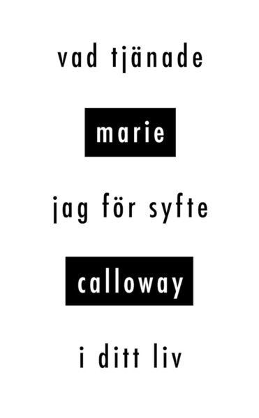 Marie Calloway · Vad tjänade jag för syfte i ditt liv (Pocketbok) (2017)