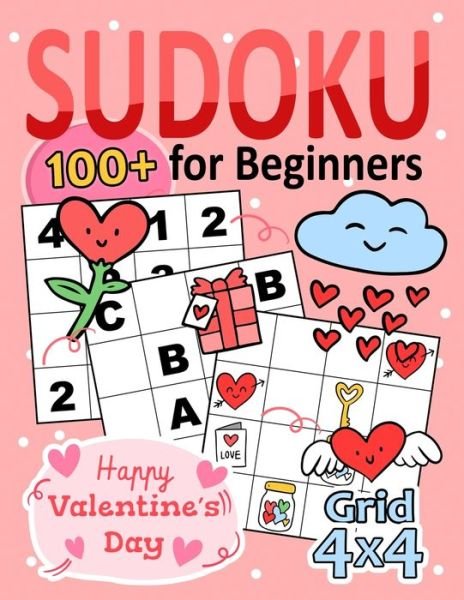 Cover for Pink Rose Press · Happy Valentine's day Sudoku for Beginners (Taschenbuch) (2021)
