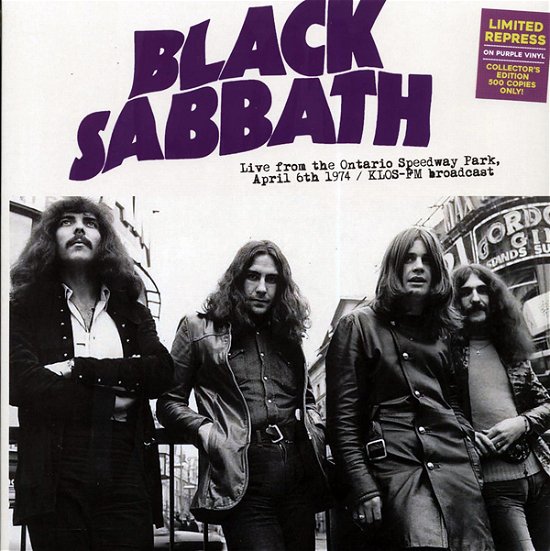 Cover for Black Sabbath · Ontario Speedway Park Broadcast 1974 (Black Vinyl) (LP) (2023)