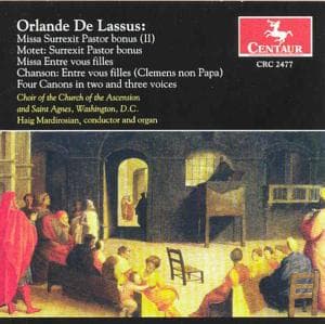 Missa Surrexit Pastor / Missa Entre Vous Filles - Lassus / Mardirosian - Musique - Centaur - 0044747247724 - 21 mai 2002